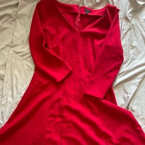 Red Ann Taylor Factory Dress Size 12 NWOT